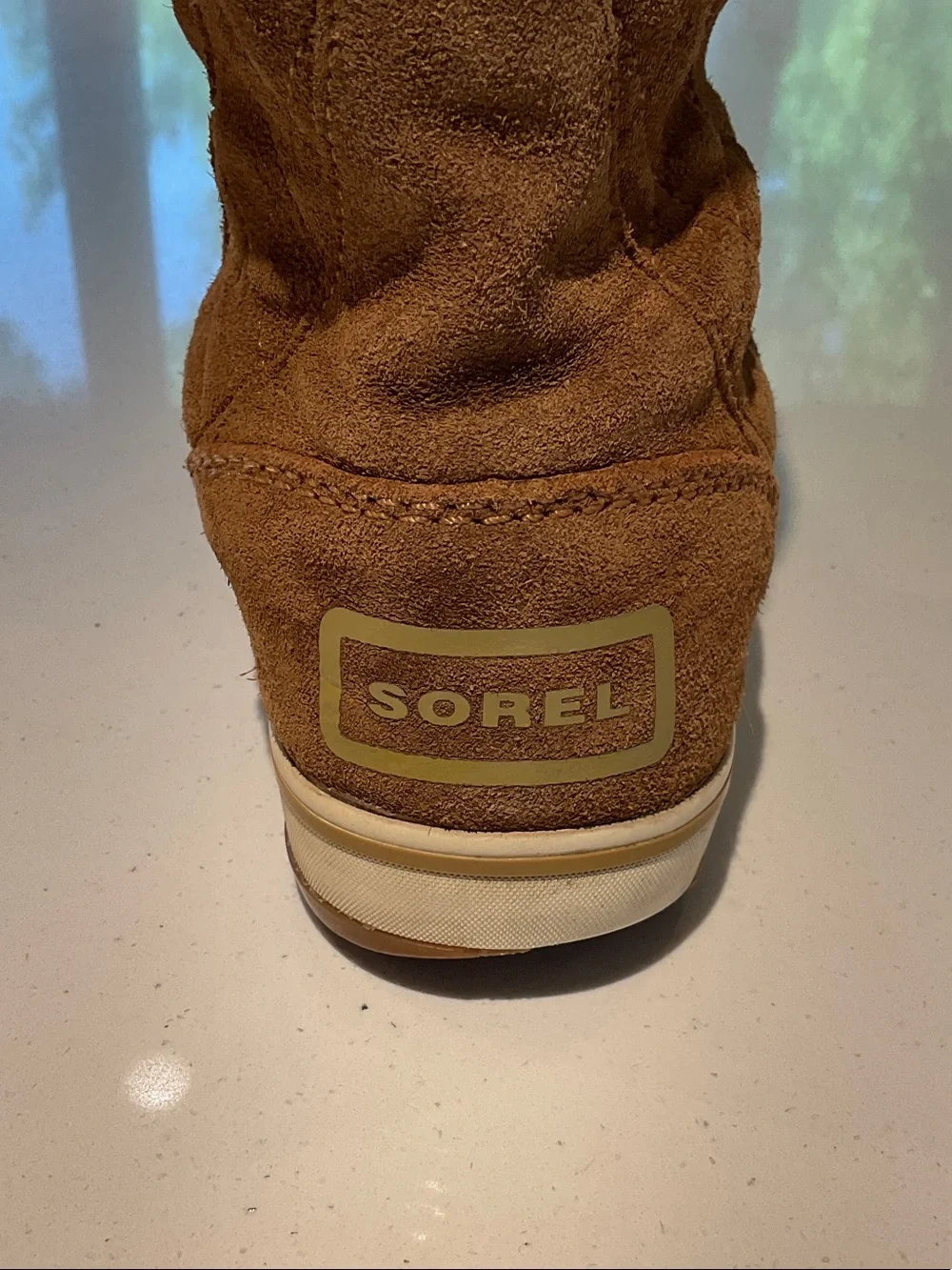 Sorel Suede Pull-On Boots, 7.5, GUC